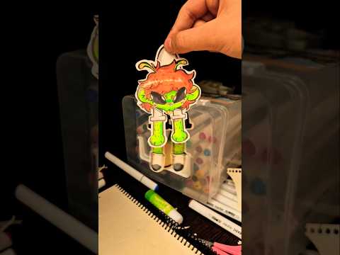 🎃 tutorial on how to make your character move! #shorts #alien #art #artandcraft #craft #fpy #meme 🎭