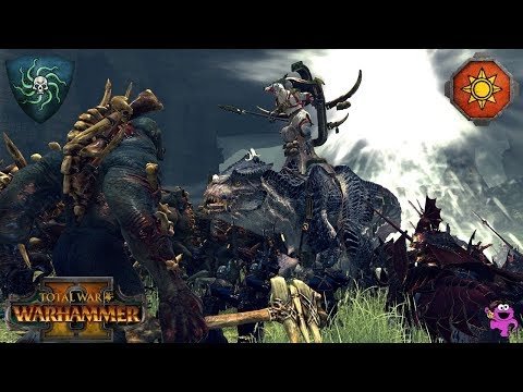 The Vampire Coast vs. Blessed Lizardmen of Lustria! - Total War Warhammer 2 Battle Gameplay