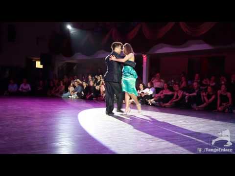  Sebastian Achaval  and  Roxana Suarez  are  dancing  to  "  La Esquina  "  by  Lucio Demare  at  Lisbon International Tango Festival  in  2016