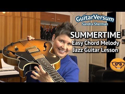 SUMMERTIME - GUITAR LESSON - EASY Chord Melody Tutorial