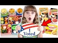 KIDS VOTE MAC CHEESE THROW DOWN BUNCHES OF LUNCHES