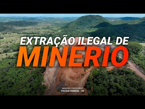 Extração ilegal de minério de manganês em Marabá/PA