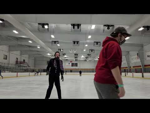 Goth on Ice:  Beginning work with Forward Inside Three-Turn