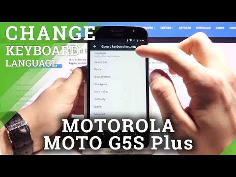 How to Change Keyboard Language in MOTOROLA Moto G5S – Find Keyboard Dictionary Settings