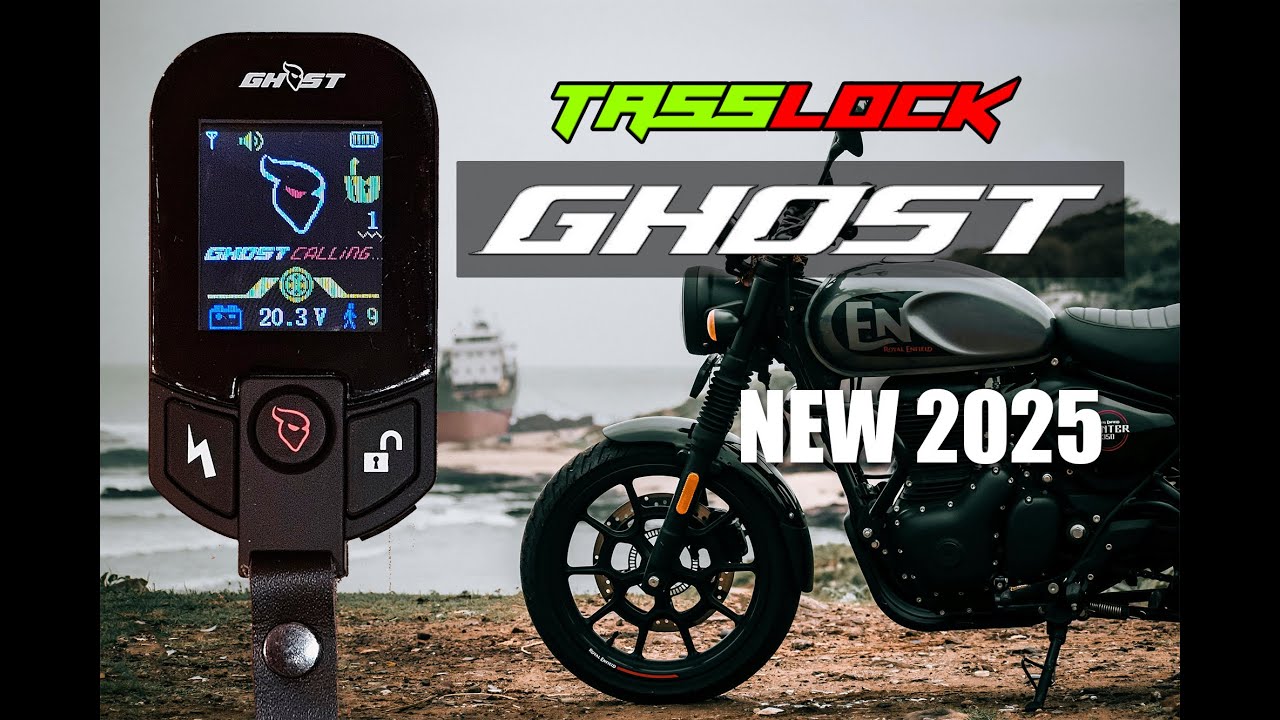 Tasslock Ghost - Radar technology 2025. 360 degree protection - Motorcycle Security