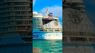 Wonder of the Seas Sets Sail from PortMiami 🛳️ #vacation #travel #dream #cruise