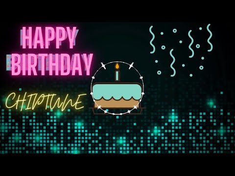 happy birthday song background chipstune music visualizers