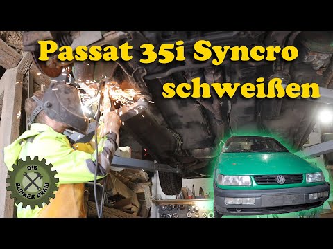 Passat 35i SYNCRO welding - preparations for the TÜV inspection