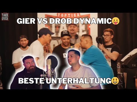 GIER vs DROB DYNAMIC 😛 FREESTYLE RAPBATTLE TOPTIER TAKEOVER 😂 reaction