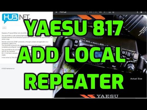 Yaesu FT-817nd Add Local Repeater