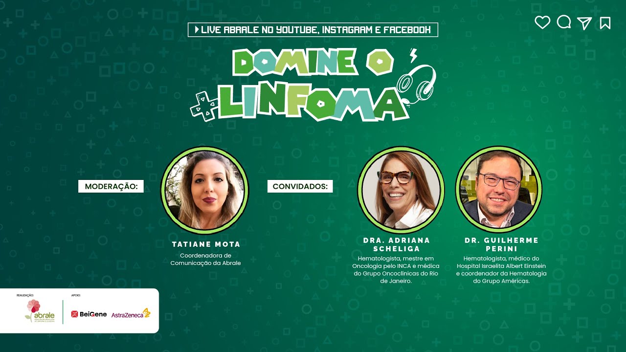 Live - Domine o linfoma 🟢 #AgostoVerdeClaro