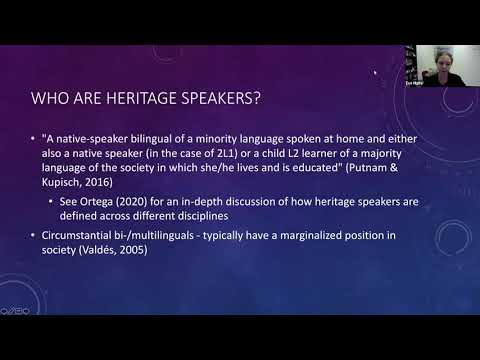 Dismantling racism within the study of heritage languages: Dr. Eve Higby