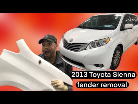 2013 Toyota Sienna fender removal