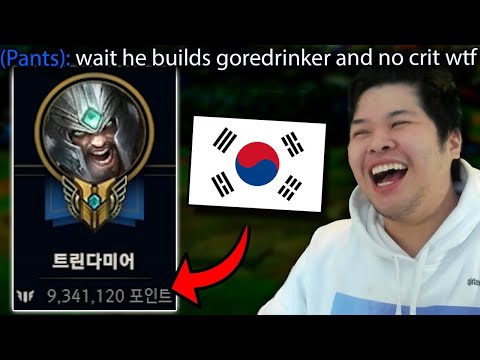 I spectated the Highest Mastery Points Tryndamere in the World except he doesn't build Crit