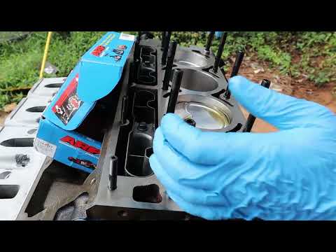 How to build a LS 383 from a 5.3 part 6 installing (ARP head studs and Heads)