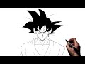 How To Draw Goku Black | Step By Step | Dragon Ball