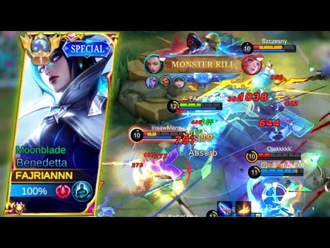 TOP GLOBAL BENEDETTA | BENEDETTA OFFLANE ROTATION | BENEDETTA GAMEPLAY MOBILE LEGENDS