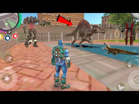 Rope Hero: Vice Town (Jurassic Dino Park) Rope Hero with Pool Dino Park Beta - Android Gameplay HD