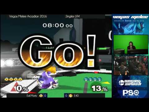 Arcadian Winter 2016 - Melee - Singles - LR4- Evil Morty (Sheik) vs E40 (Peach)