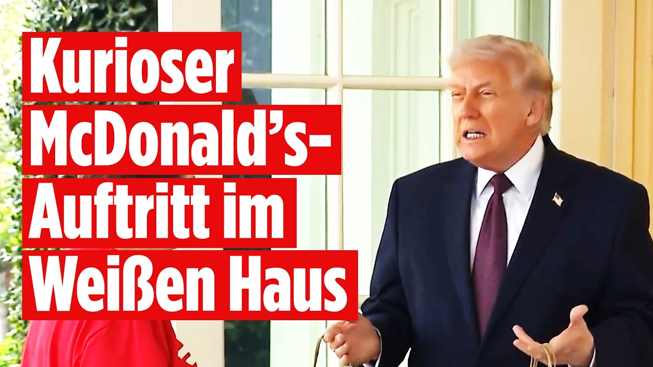 Irre Trump-Show: Lieferantin bringt Burger ins Weiße Haus!
