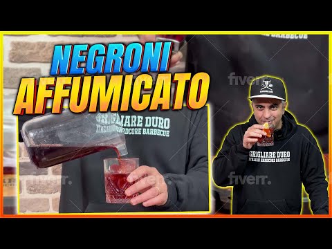 Ricetta Negroni Affumicato | Mitico Cocktail Affumicato Grigliare Duro