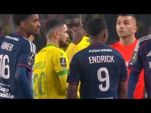 Endrick red card vs Nantes vs Olympique Lyonnais, Endrick sent off with red card vs Nantes vs Lyon