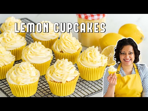 How to Make DELICIOUS LEMON CUPCAKES with My Lemon Curd Filling