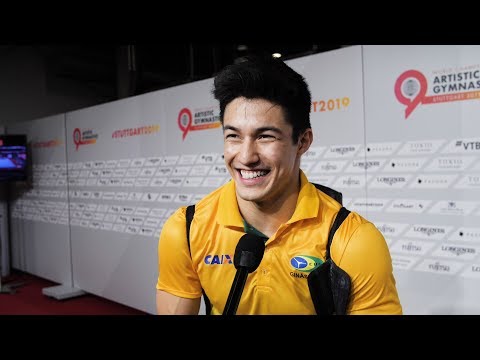 Arthur Nory (BRA) Interview 2019 Worlds Stuttgart - Podium Training