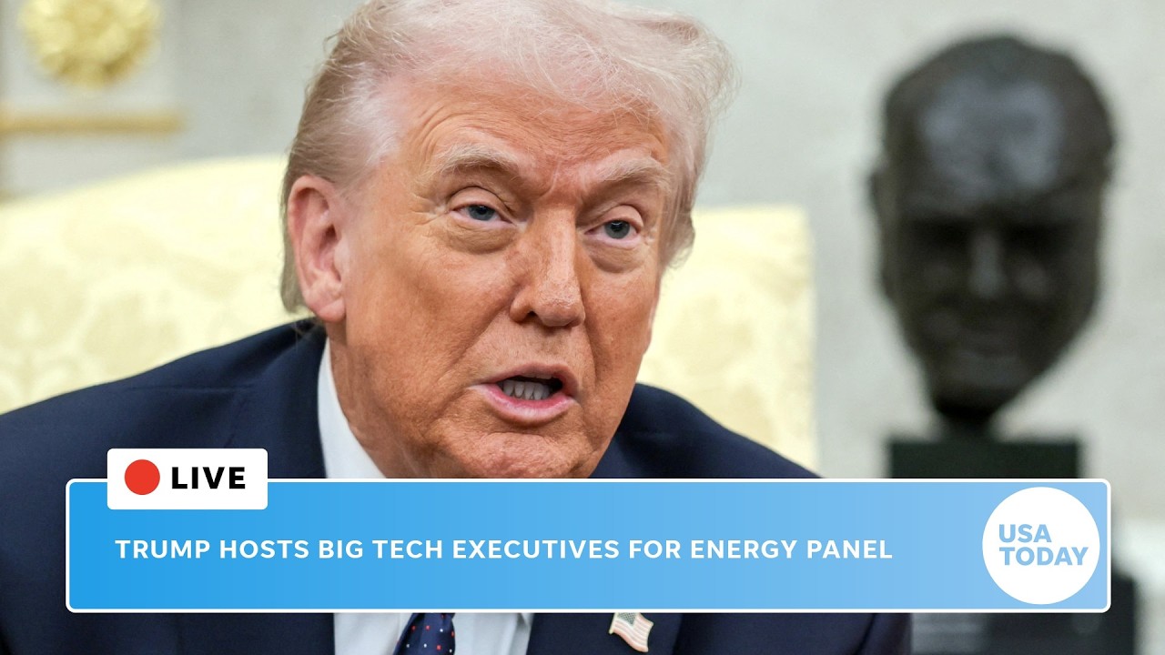 Live: Donald Trump hosts tech executives for roundtable on energy pledge to protect consumer rights