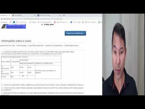 Divulgação do simulado tce