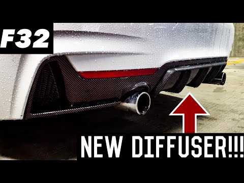 Installing an AGGRESSIVE Carbon Fiber Diffuser on my BMW F32 440i