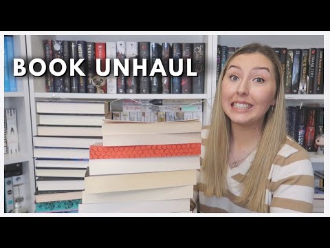 CLEAR OUT MY SHELVES WITH ME // Book Unhaul