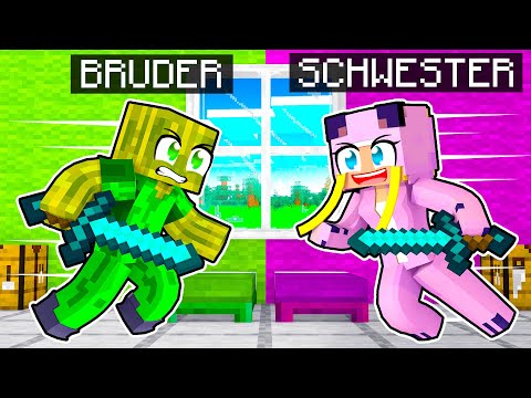 BRUDER vs. SCHWESTER - Geschwister BATTLE in Minecraft