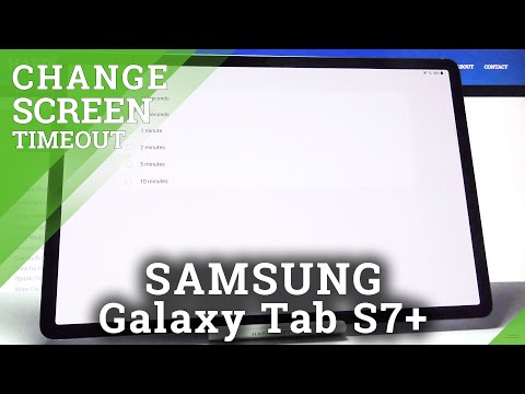How to Activate Screen Timeout in SAMSUNG Galaxy Tab S7+ - Screen Adjustment