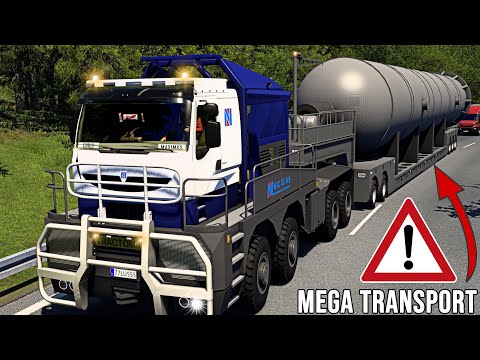 ETS2 - MEGA Transport I 300 Tonnen und 1200 PS I Schwertransport XXL [2645] EURO TRUCK SIMULATOR 2