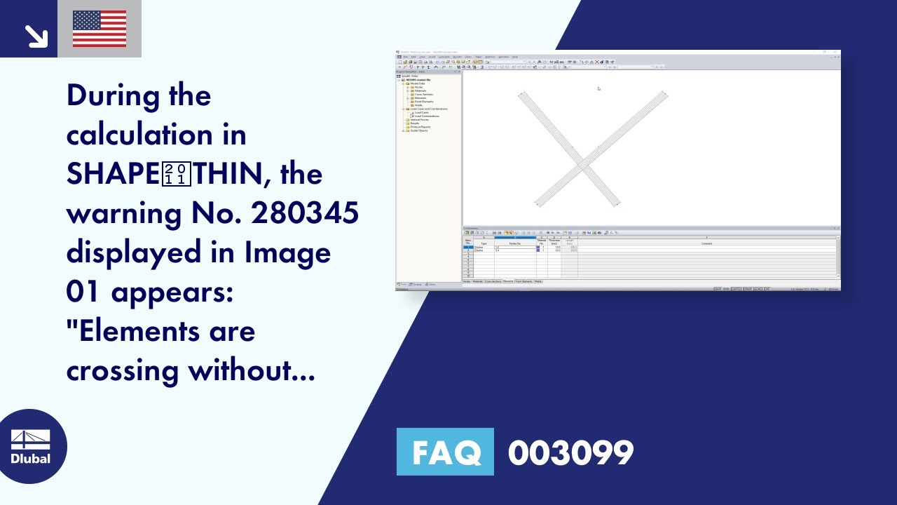 [EN] FAQ 003099 | During the calculation in SHAPE‑THIN, warning No. 280345 displayed in Image ...