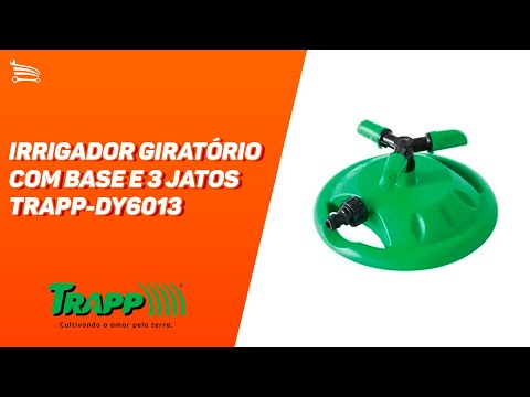 Irrigador Giratório com Base e 3 Jatos - Video
