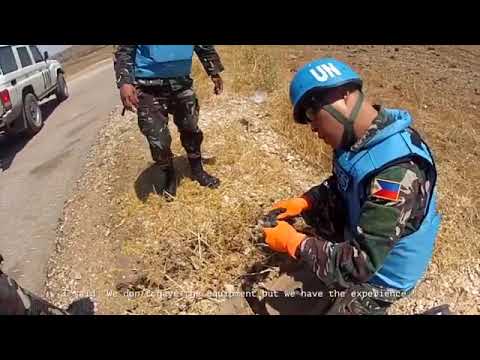 Filipino Soldiers clear Landmines in Syria