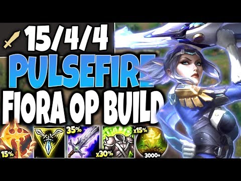 New Pulsefire Fiora Skin IS OP 🔥 Best Fiora Season 10 Build Guide 🔥 LoL Top Fiora S10 PBE Gameplay