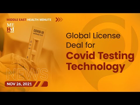 Global License Deal for Covid Testing Technology, and More