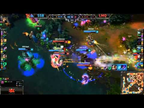Samsung Blue Baronfight / Deft Tripplekill - SSB vs LMQ (S4 Worlds)