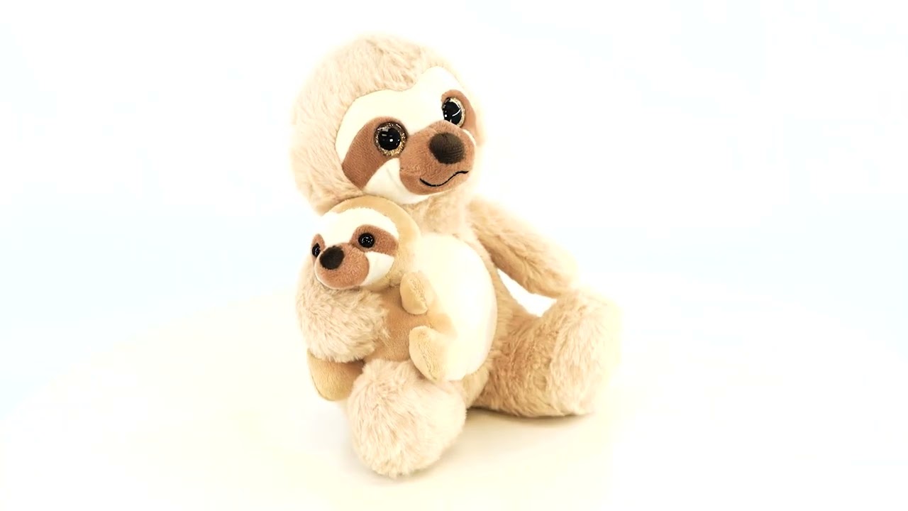 Mum and Baby Sloth Plush Toys