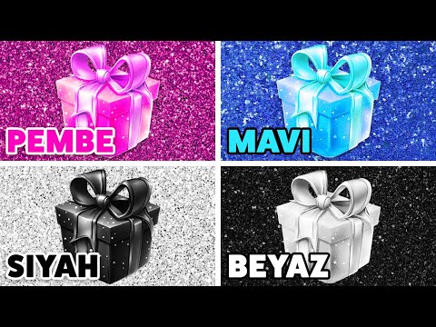 HEDİYENİ Seç...! 🎁 Pembe, Mavi, Siyah ya da Beyaz? 🖤💝🎀💙 ŞANSINI TEST ET 🍀