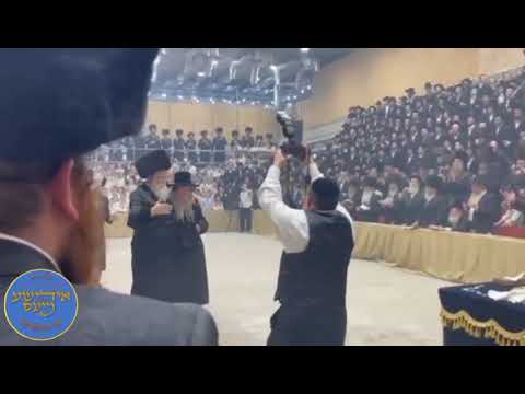 Modzitdz Rebbe Dances With His Brother The Kuzmir Rebbe On Lag Baomer 5784