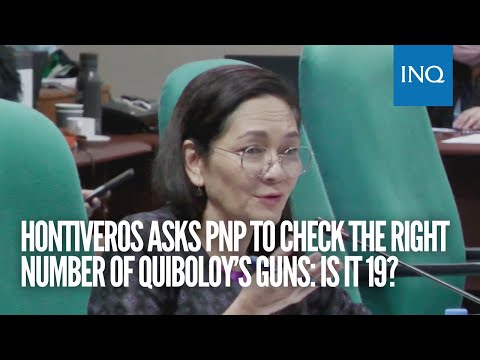 Hontiveros asks PNP to check the right number of Quiboloy’s guns: Is it 19?