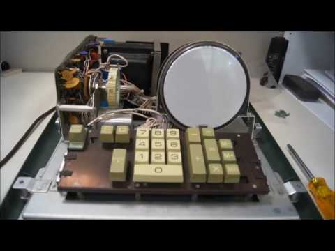 Old calculator victor 1400 321 with CRT display