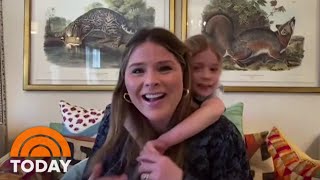 Watch Jenna's Daughter Mila Crash Her Video Chat With Hoda | TODAY video