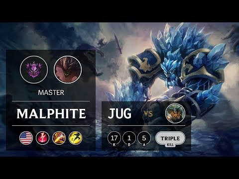 Malphite Jungle vs Olaf - NA Master Patch 9.19