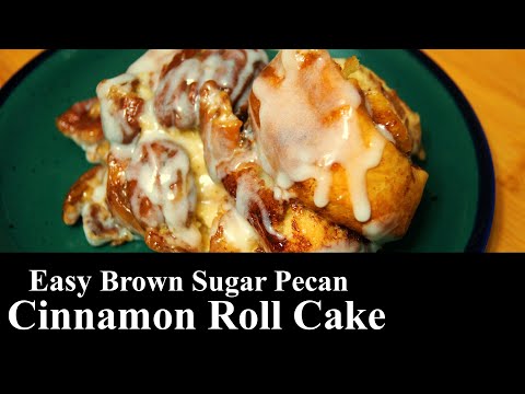 Brown Sugar Pecan Cinnamon Roll Cake | Easy Recipe | COFFEE CAKE | The Southern Mountain Kitchen