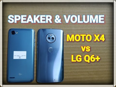 Moto X4 vs LG Q6+ - Speaker & Volume Test